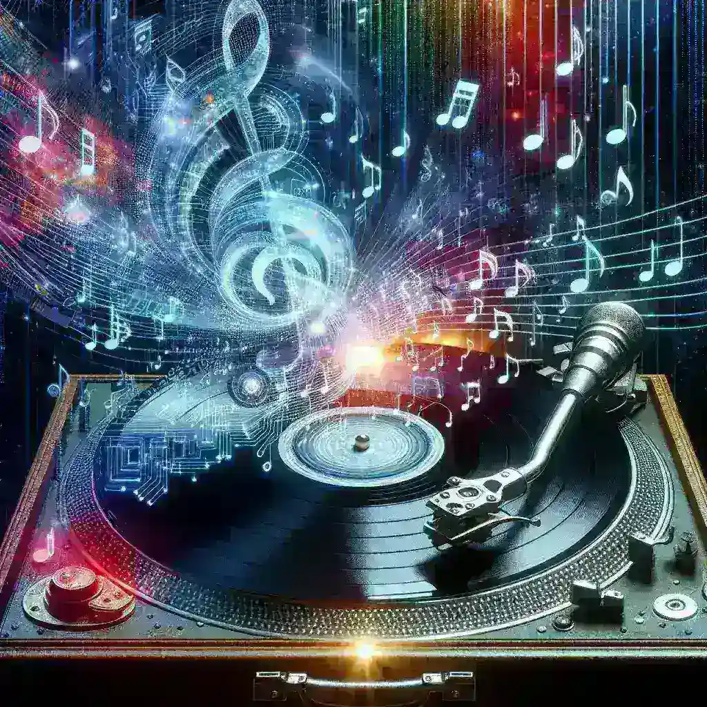 "Deezer introduces AI-generated music detection system, revolutionizing the music industry - image showcasing the new technology in action."