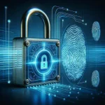 "Imagem ilustrativa de autenticação avançada sem senhas, destacando tecnologias como biometria e autenticação multifator, simbolizando o futuro da segurança digital."